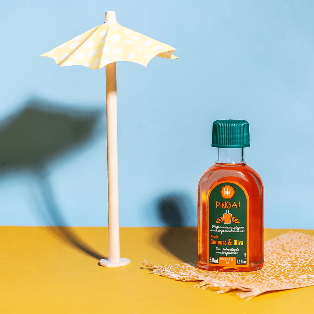 Lola from Rio Pinga Hair Oil For Frizz, Split Ends, Shine, and Thermal Protection - Carrot &amp; Olive 50ml - Beauty Tribe