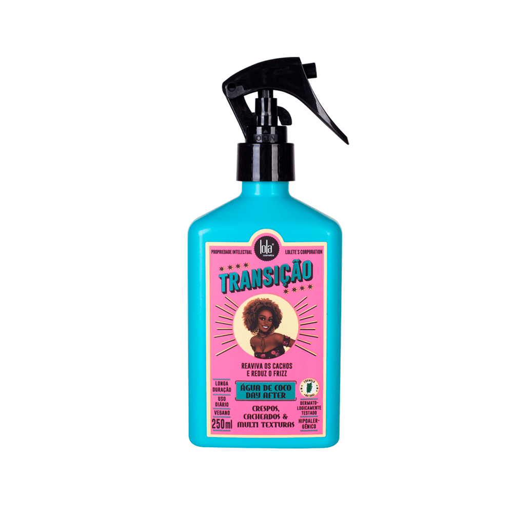 Lola from Rio Transicao Coconut Water Spray Natural Texture Regainer For Coily &amp; Curly Hair 250ml - Beauty Tribe