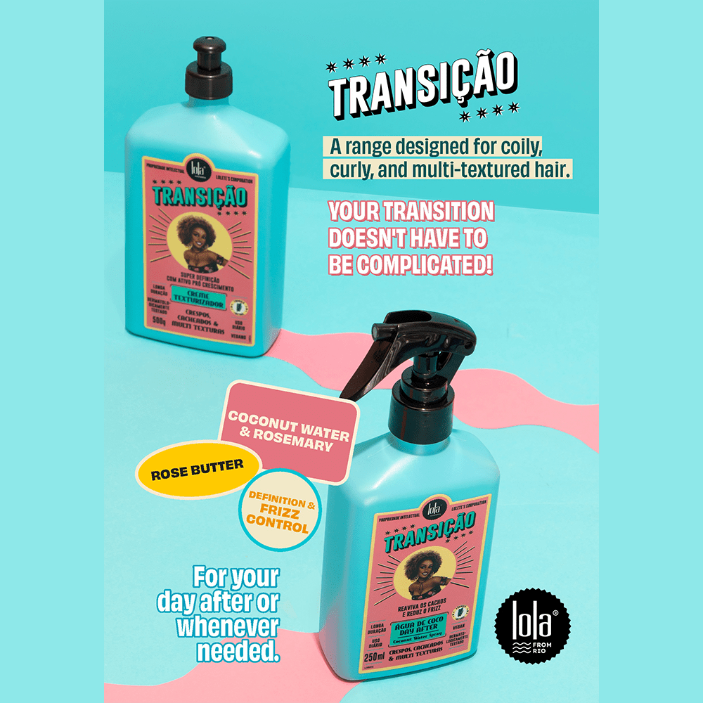 Lola from Rio Transicao Texturising Cream Natural Texture Regainer For Coily &amp; Curly Hair 500g - Beauty Tribe