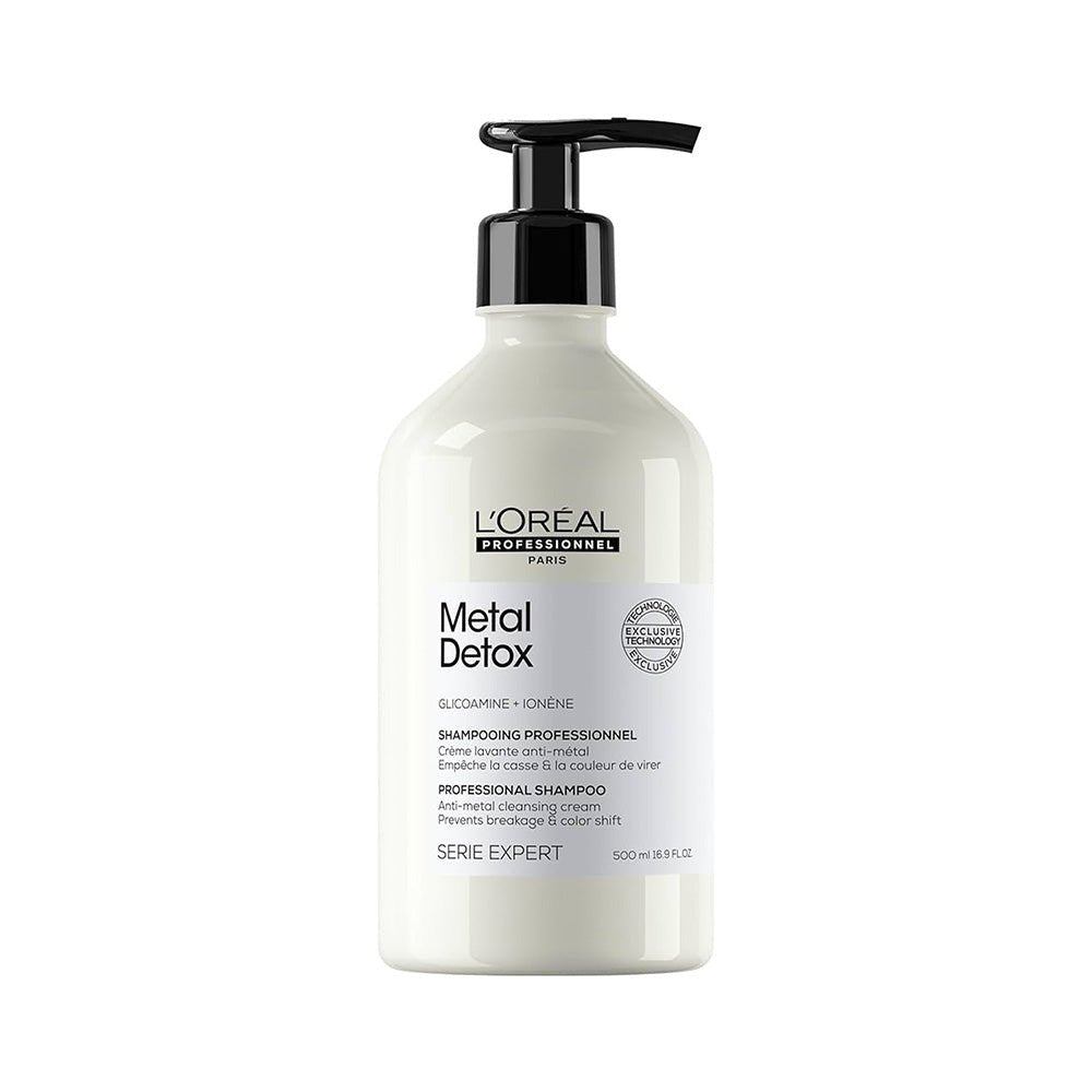 L’Oreal Professionnel Metal Detox Sulfate Free Shampoo with Glicoamine &amp; Ionene for Hair Breakage 500 ml - Beauty Tribe