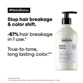 L’Oreal Professionnel Metal Detox Sulfate Free Shampoo with Glicoamine & Ionene for Hair Breakage 500 ml - Beauty Tribe