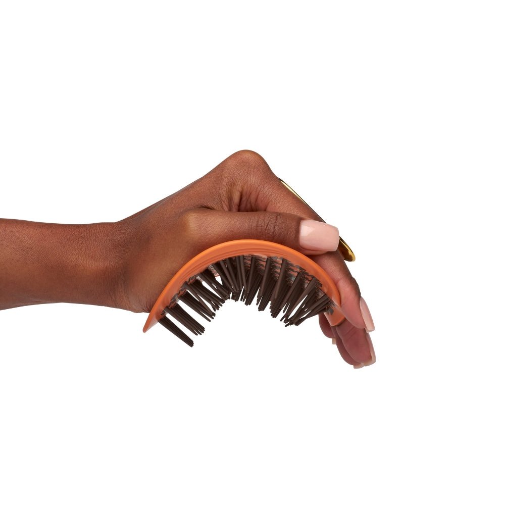 Manta Hair Brush Kinks, Coils &amp; Curls Orange / Gold - Beauty Tribe