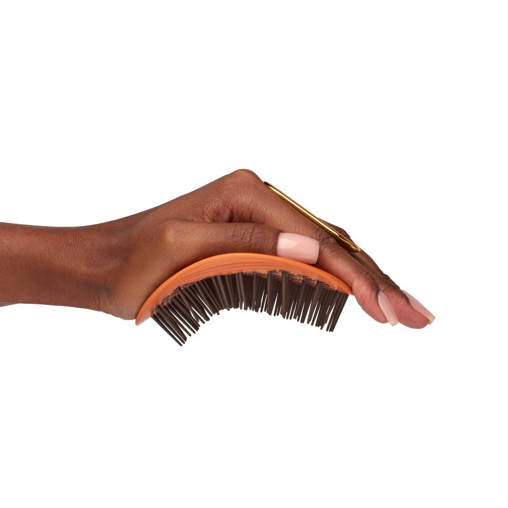 Manta Hair Brush Kinks, Coils &amp; Curls Orange / Gold - Beauty Tribe