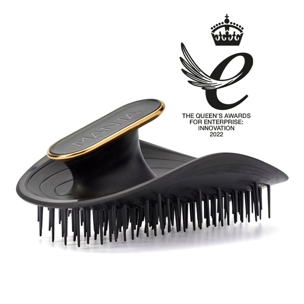 Manta Hair Brush Original Black / Gold - Beauty Tribe