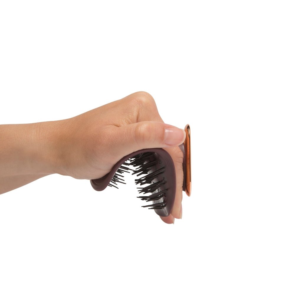 Manta Hair Brush Original Burgundy / Rose Gold - Beauty Tribe