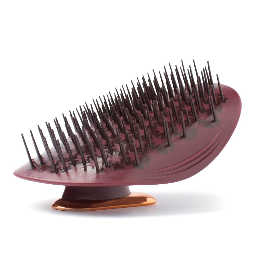 Manta Hair Brush Original Burgundy / Rose Gold - Beauty Tribe