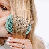 Manta Hair Brush Original Serene Green / White Gold - Beauty Tribe