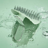 Manta Hair Brush Original Serene Green / White Gold - Beauty Tribe