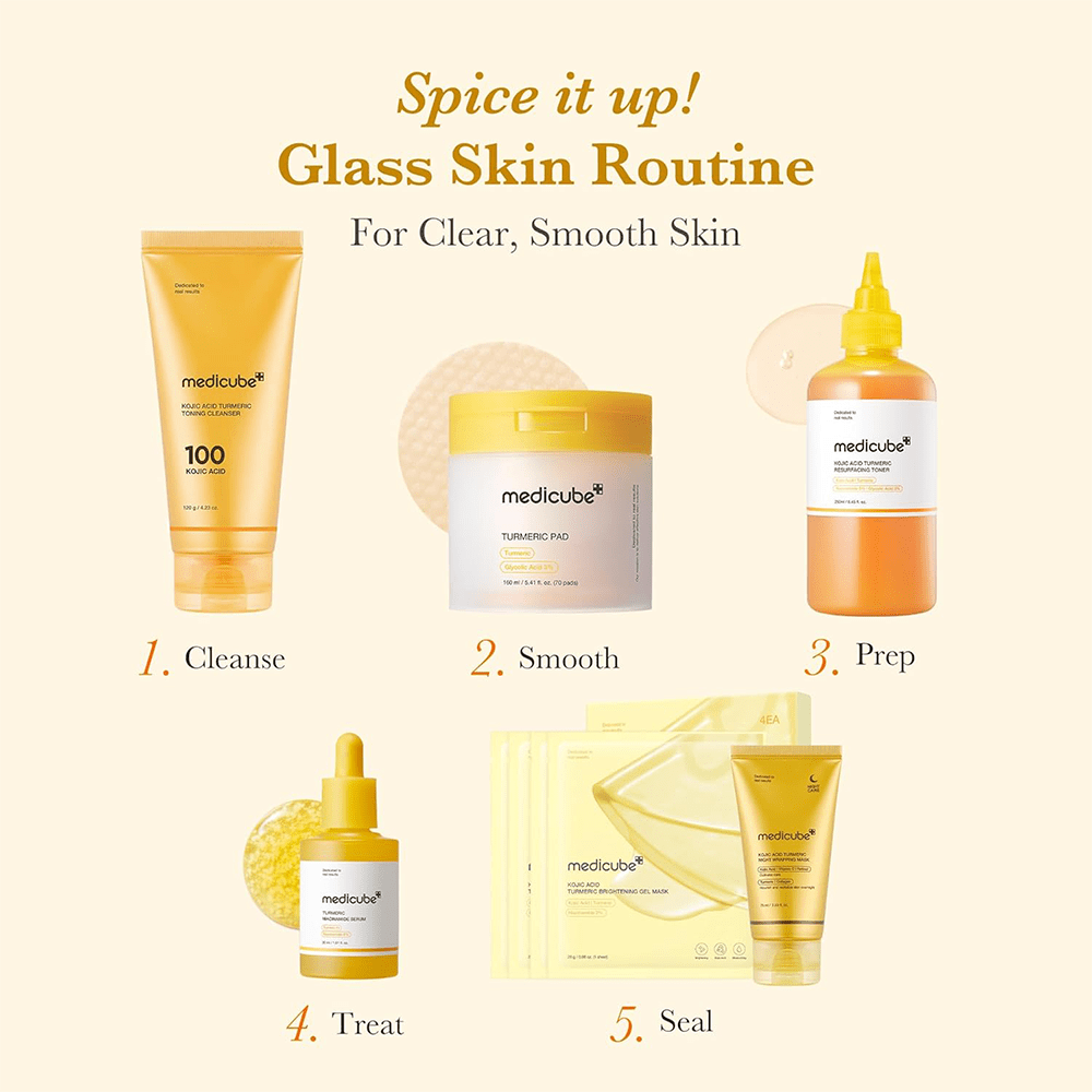 Medicube Medicube Kojic Acid Turmeric Pad 70pcs - Beauty Tribe