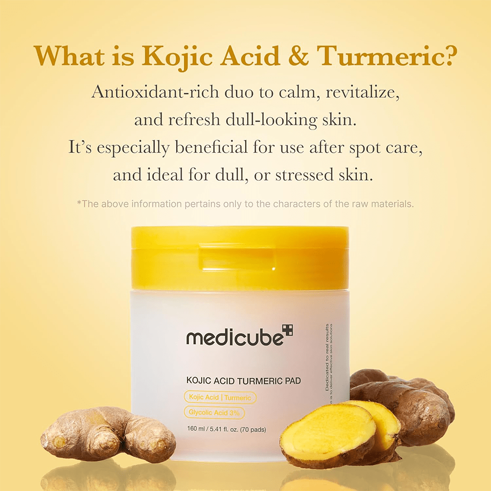 Medicube Medicube Kojic Acid Turmeric Pad 70pcs - Beauty Tribe