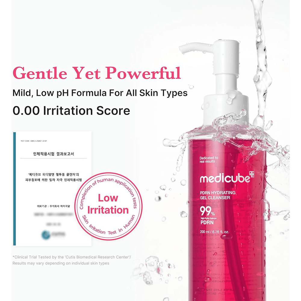 Medicube PDRN Hydrating Gel Cleanser 200ml - Beauty Tribe