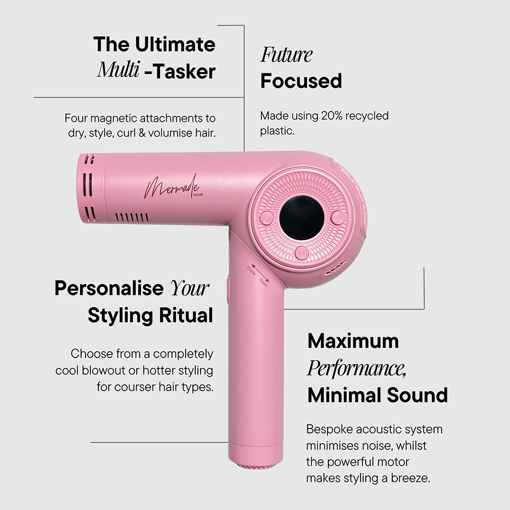 Mermade Hair M Dryer - Pink