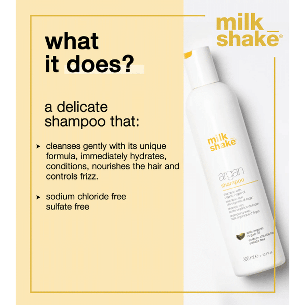 milk_shake Argan Shampoo 300ml - Beauty Tribe