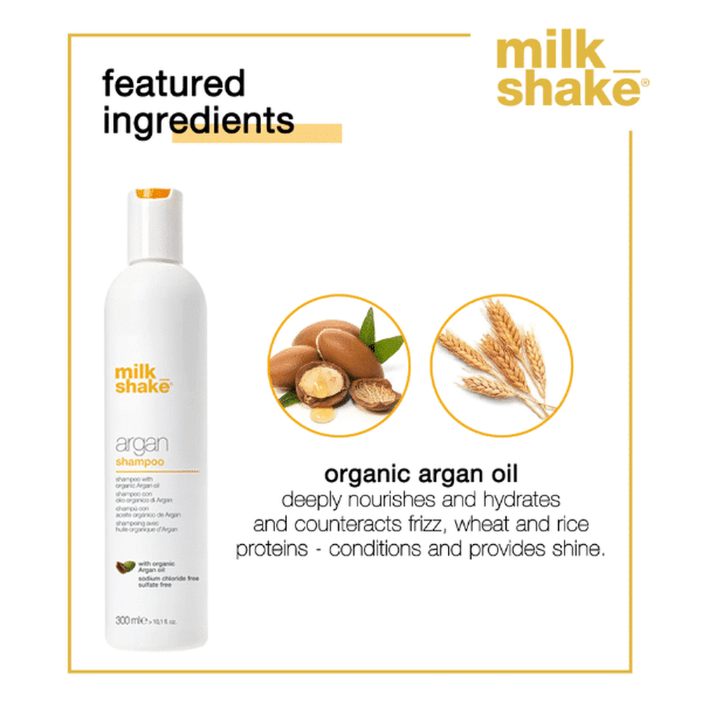 milk_shake Argan Shampoo 300ml - Beauty Tribe