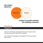 Minimalist Vitamin K + Retinal 01% Under Eye Cream 14 gm - Beauty Tribe