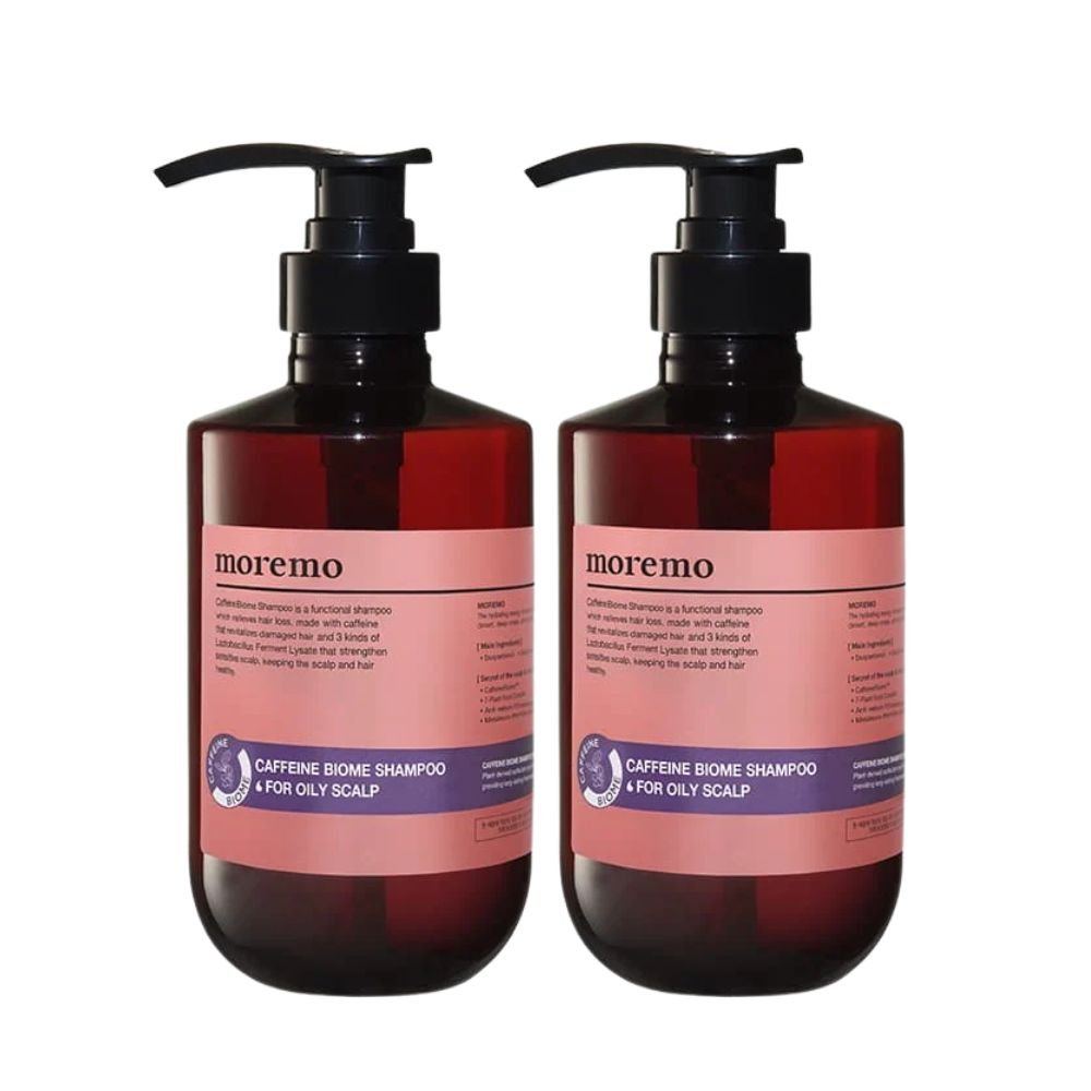 Moremo Caffeine Biome Shampoo For Oily Scalp 2 Pack Set - Beauty Tribe