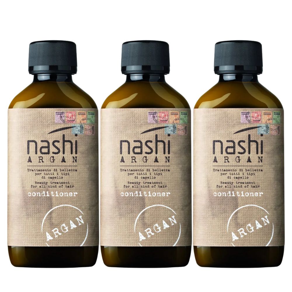 Nashi Argan Conditioner 200ml 3 Pack Set - Beauty Tribe