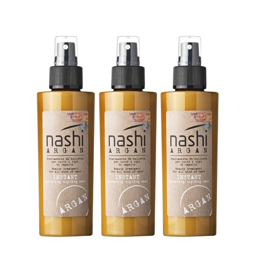 Nashi Argan Instant Hydrating Styling Mask 150ml 3 Pack Set - Beauty Tribe