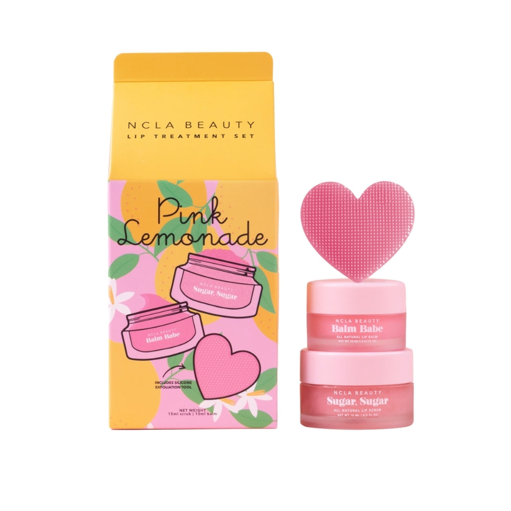 NCLA Beauty Pink Lemonade Lip Care Set + Lip Scrubber