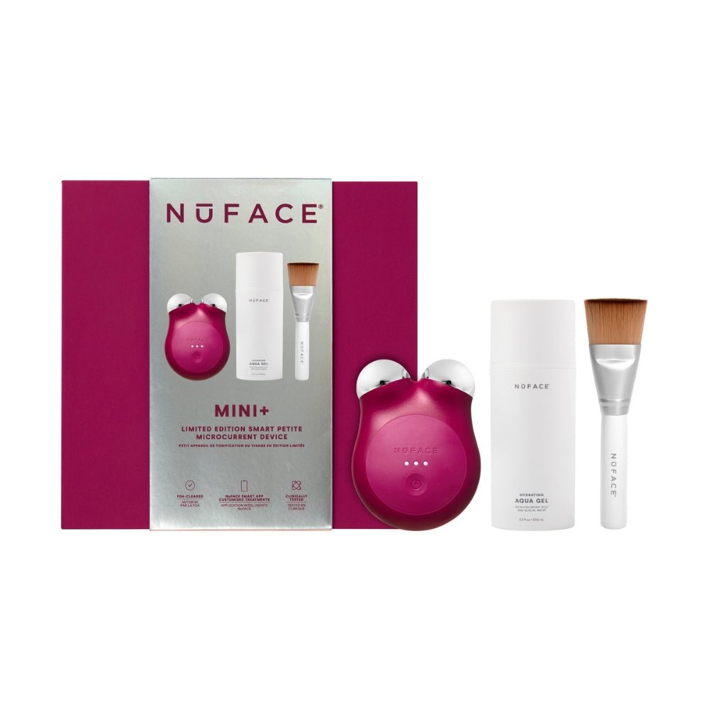 Nuface MINI+ Smart Advanced Facial Toning Device (Velvet Rose) - Beauty Tribe