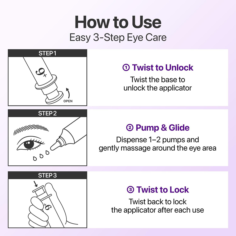 Numbuzin No.9 NAD+ Retinol Volumetox Eye Cream 10ml