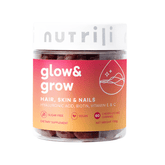 Nutrili Glow & Grow 60 Sugar Free Gummies Hair Skin Nails - Beauty Tribe