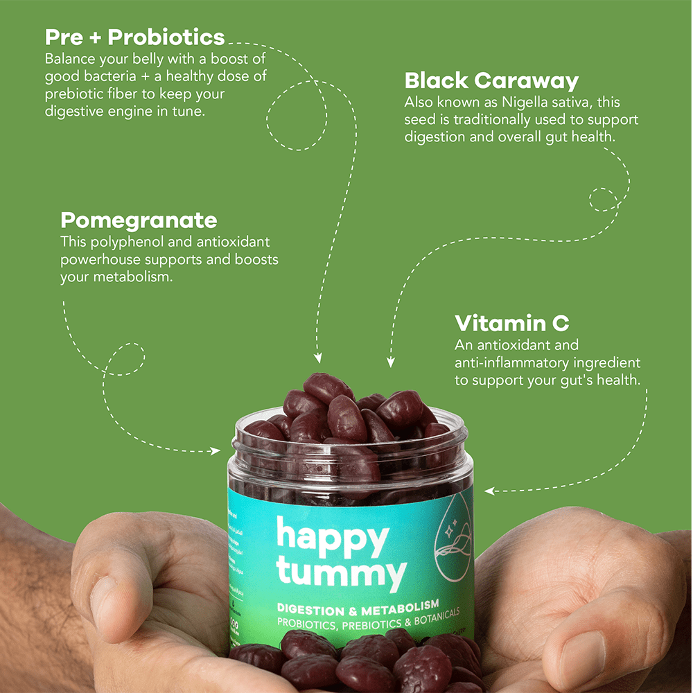 Nutrili Happy Tummy 60 Sugar Free Gummies Probiotics - Beauty Tribe