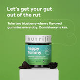 Nutrili Happy Tummy 60 Sugar Free Gummies Probiotics - Beauty Tribe