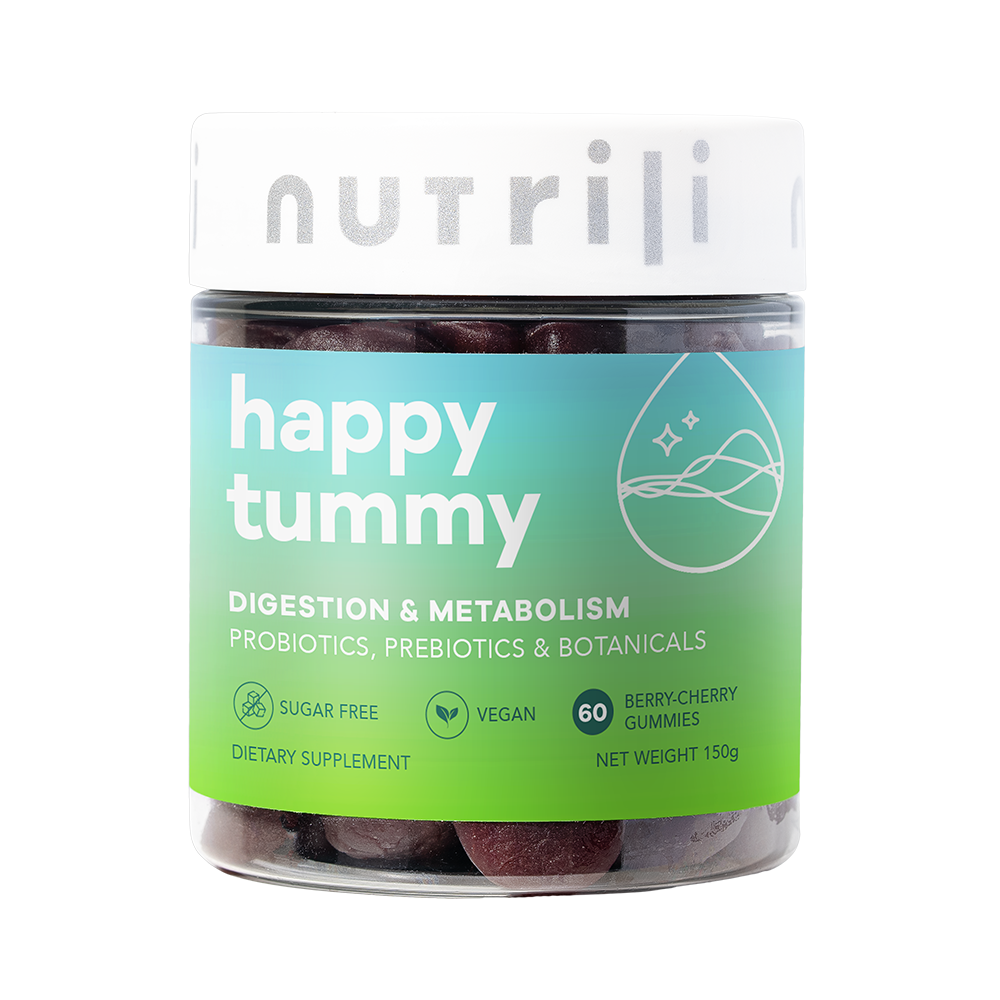 Nutrili Happy Tummy 60 Sugar Free Gummies  Probiotics