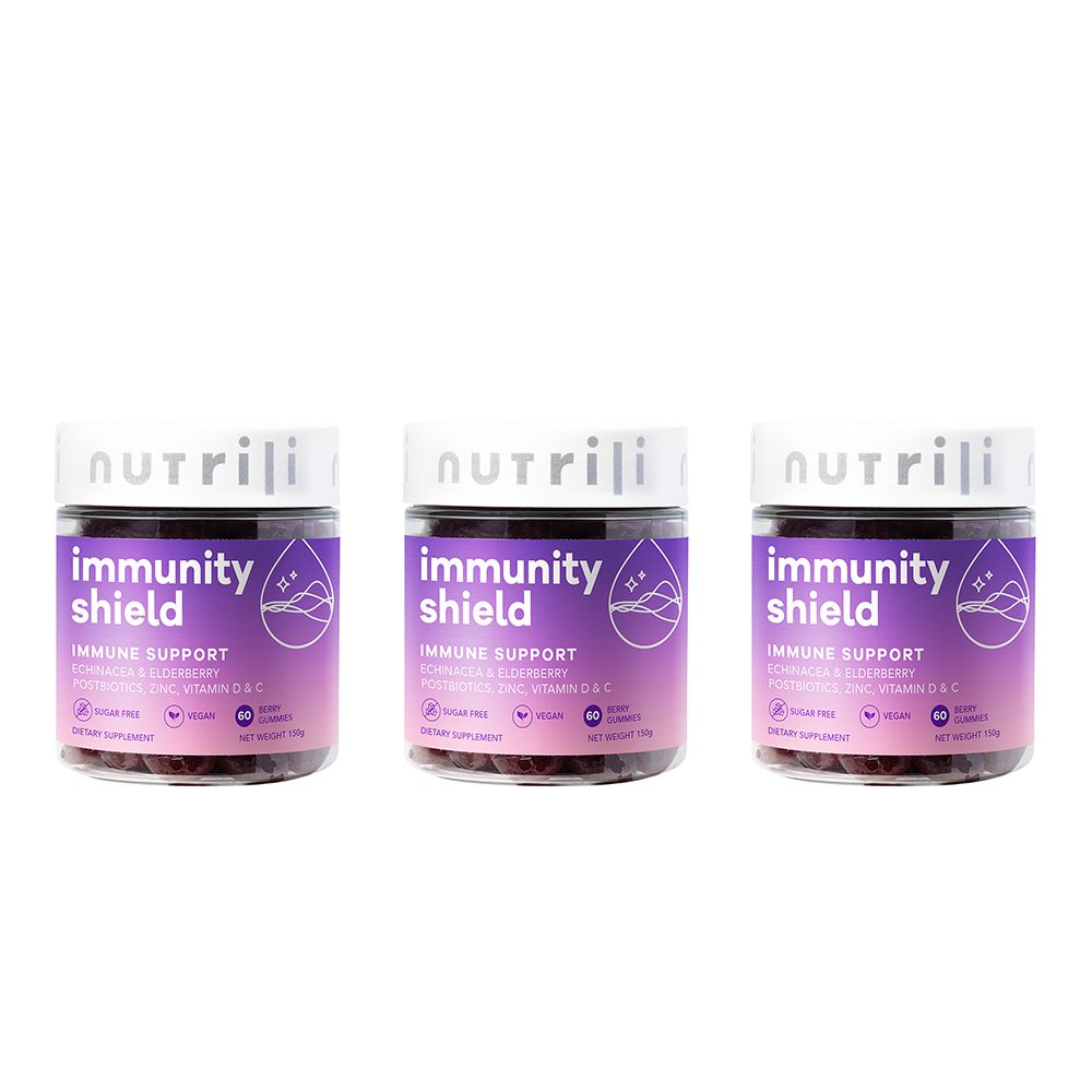 Nutrili Immunity Shield 60 Sugar Free Gummies 3 Pack Set