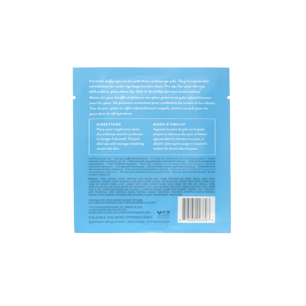 Patchology Serve Chilled Iced Eye Gels - Single