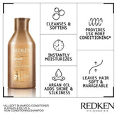 Redken All Soft Argan Oil Shampoo 300ml - Beauty Tribe