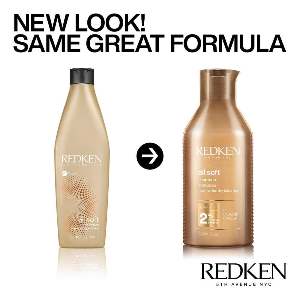 Redken All Soft Argan Oil Shampoo 300ml - Beauty Tribe