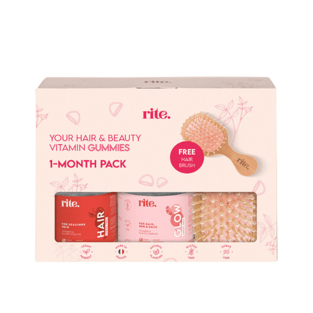 Rite Gift set HAIR+GLOW sugar free Vitamin gummies - Beauty Tribe