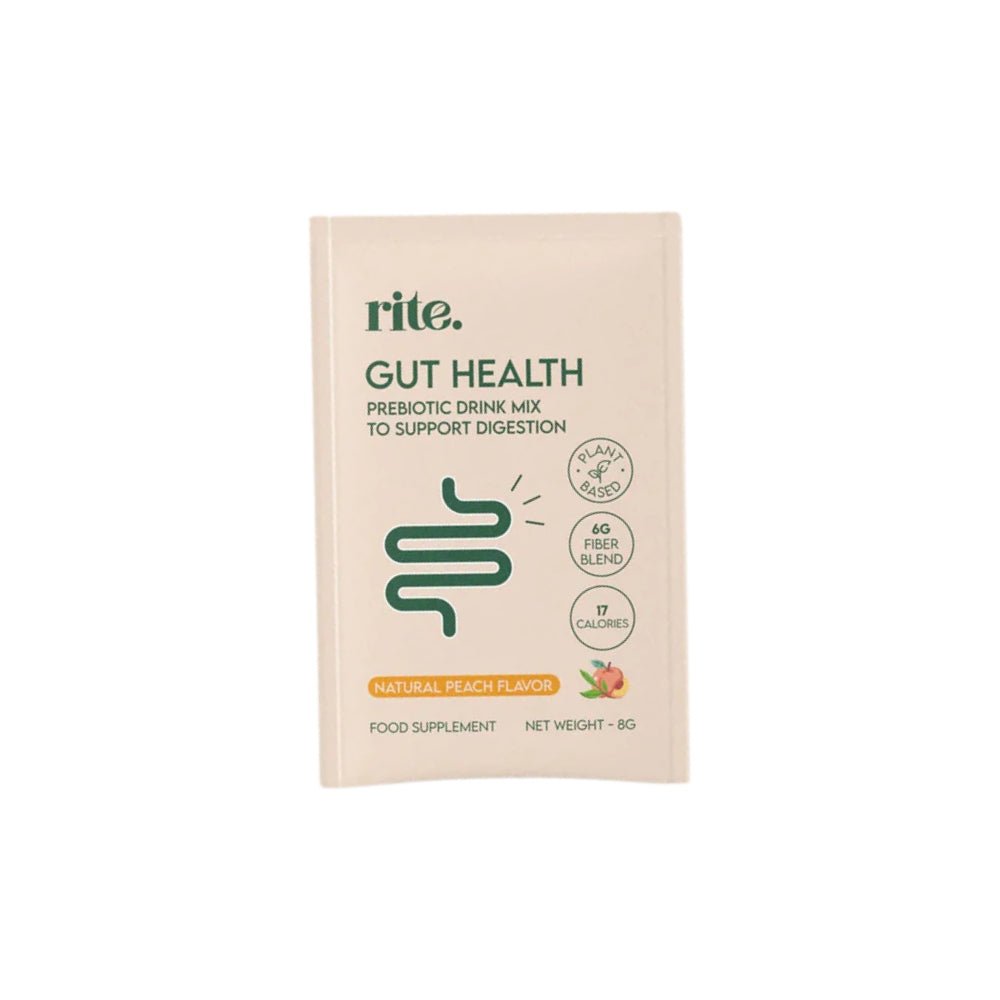 Rite Gummies Gut Health Peach Prebiotic Sachet 8g - Beauty Tribe