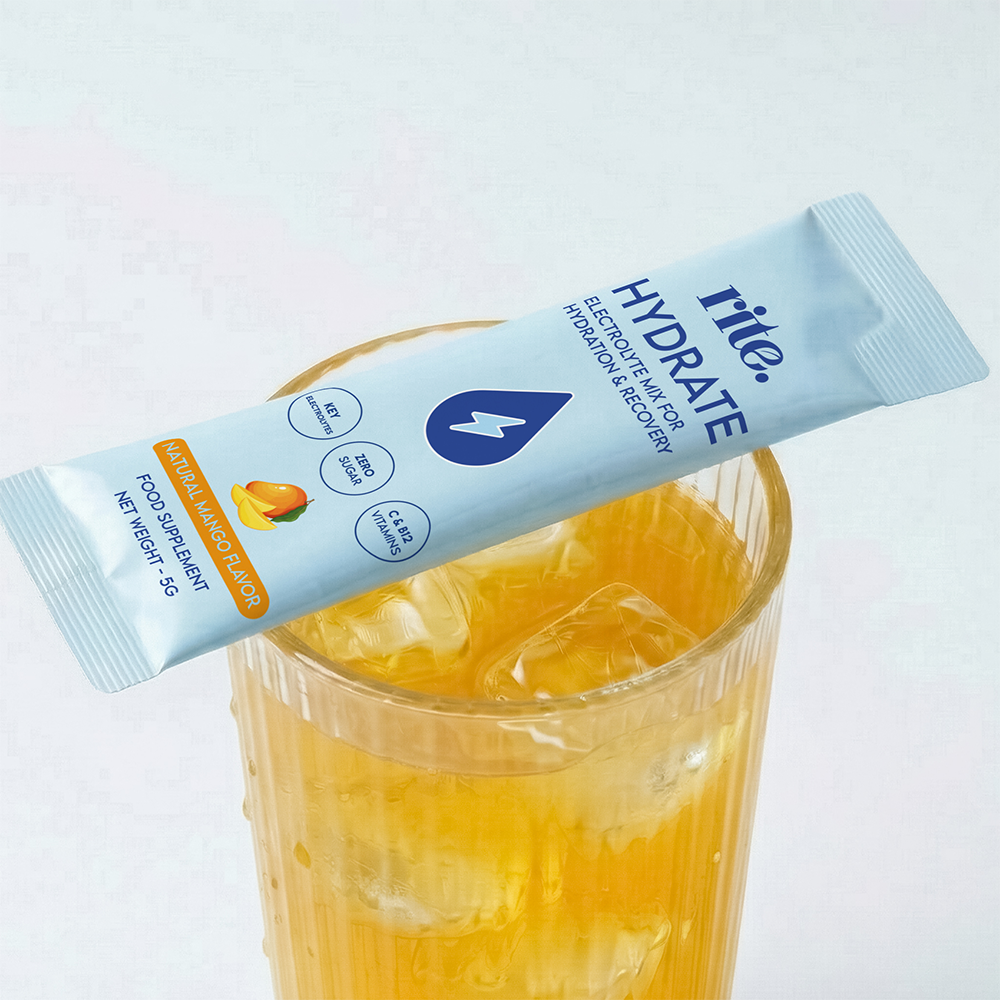 Rite Hydrate Electrolytes Mango - 15 sticks
