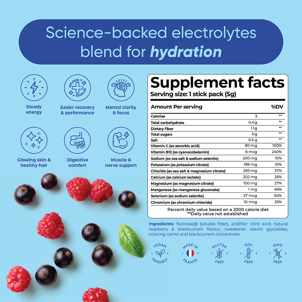 Rite Hydrate Electrolytes Red Berries - 15 sticks