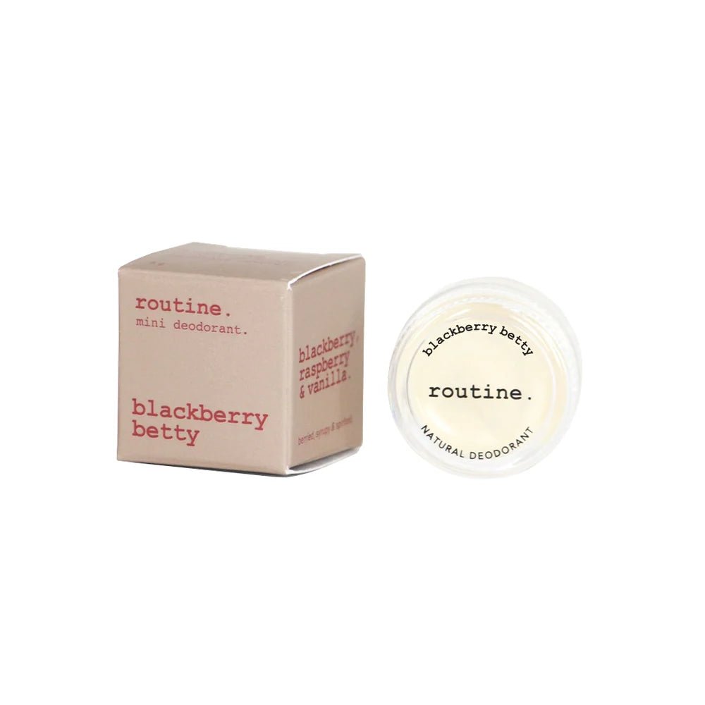 Routine mini size cream deodorant Black Berry Betty 5g - Beauty Tribe