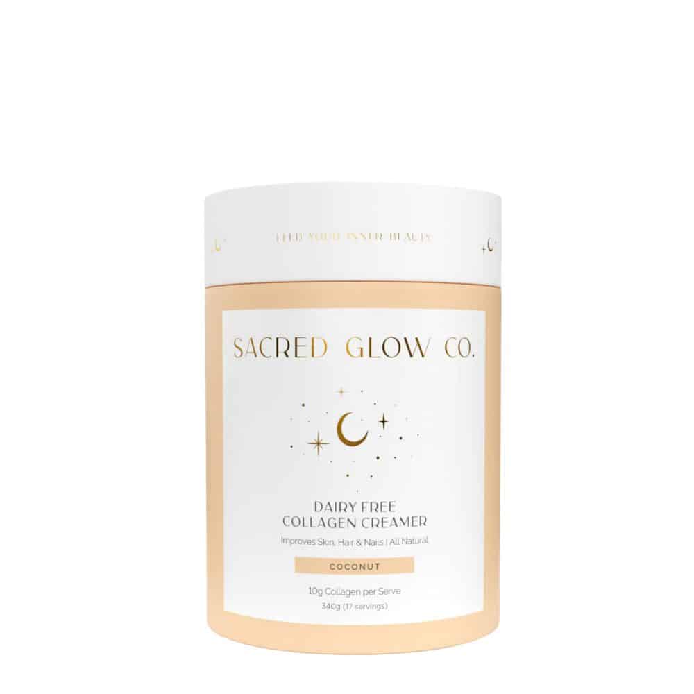 Sacred Glow Co Collagen Creamer Dairy Free Natural Coconut Flavour - Beauty Tribe