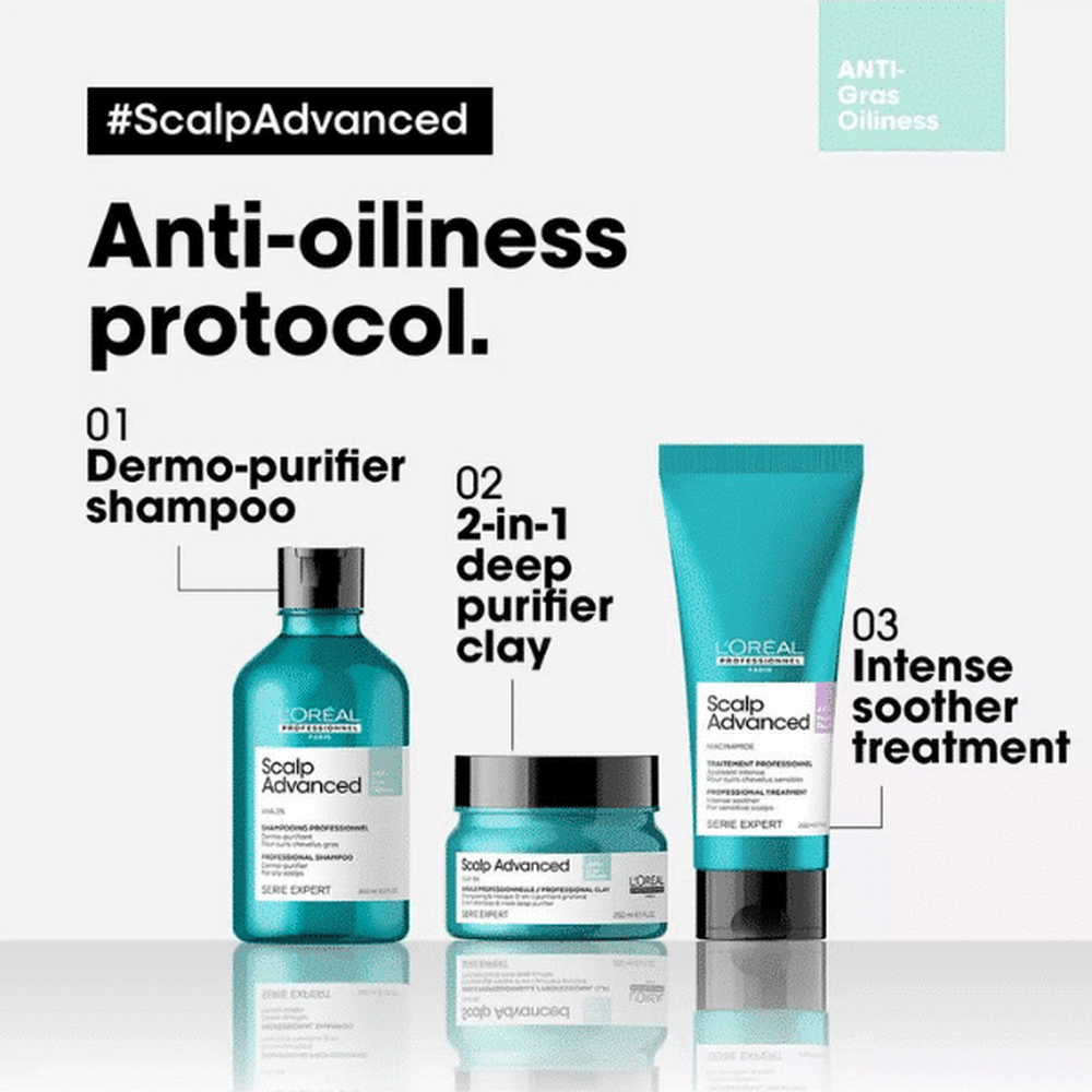 Serie Expert Scalp Advanced Anti - Oiliness Dermo - Purifier Shampoo - Beauty Tribe