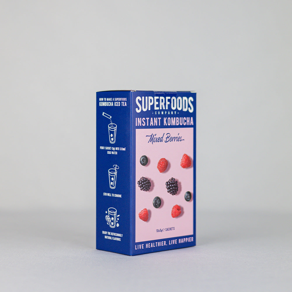 Super Foods Instant kombucha Box Mixed Berries 50g (10 x 5g)