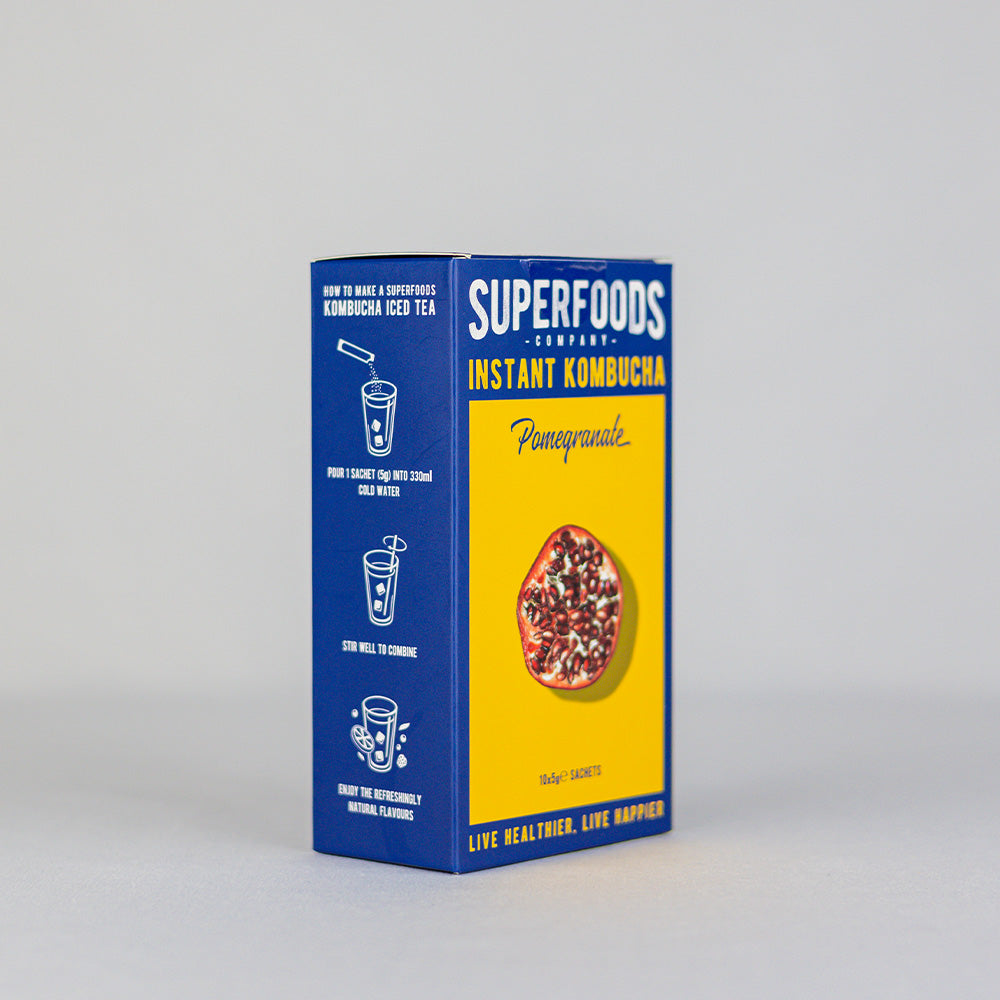Super Foods Instant kombucha Box Pomegranate 50g (10 x 5g)