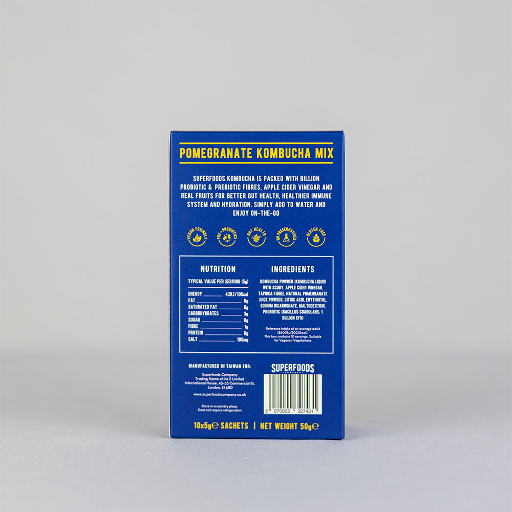 Super Foods Instant kombucha Box Pomegranate 50g (10 x 5g)