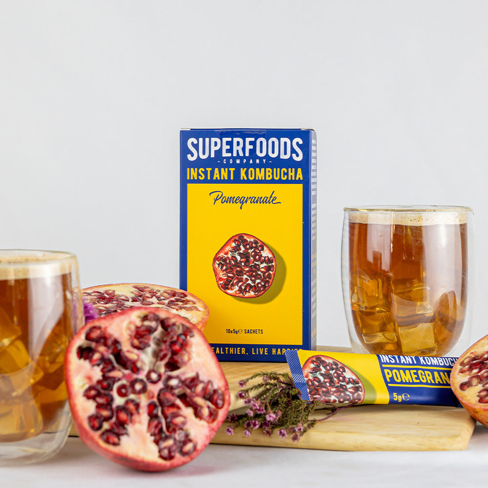 Super Foods Instant kombucha Box Pomegranate 50g (10 x 5g)