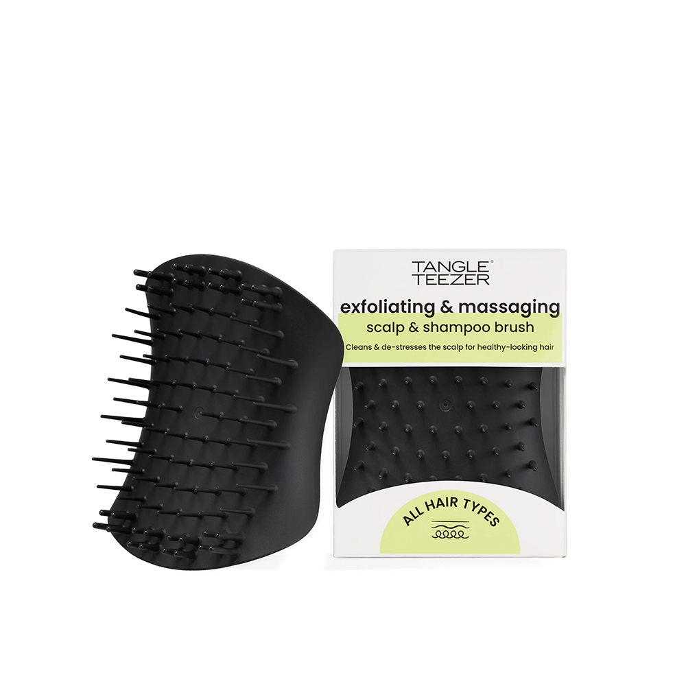 Tangle Teezer The Scalp Exfoliator &amp; Massager - Onyx Black - Beauty Tribe