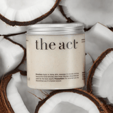 The Act Exfoliating Sea Salt & Coconut Body Balm 300ml - Beauty Tribe