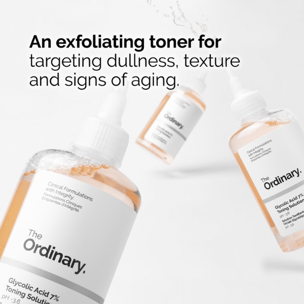 The Ordinary Glycolic Acid 7% Toning Solution 240 ml - Beauty Tribe