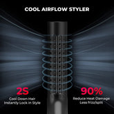 Tymo Airflow 2 in 1 Hair Curler and Straightener Black - Beauty Tribe