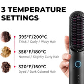 Tymo Porta Cordless Portable Hair Straightening Brush - Beauty Tribe