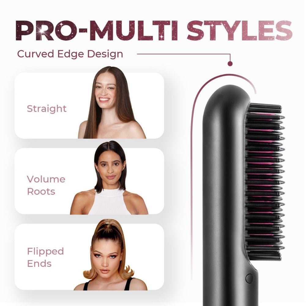 Tymo Porta Cordless Portable Hair Straightening Brush - Beauty Tribe